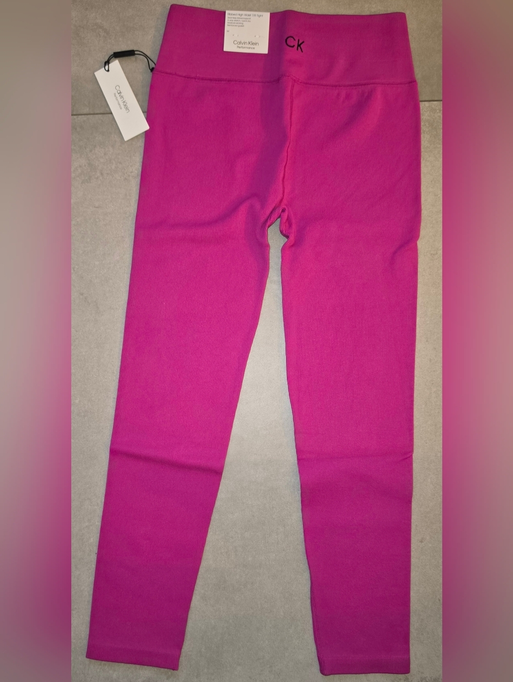Calvin Klein Womens Magenta Stretch 7/8 Leggings
